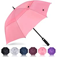 ZOMAKE Paraguas de golf de 157 cm- paraguas grandes a prueba de viento con apertura automática- paraguas de lluvia de…